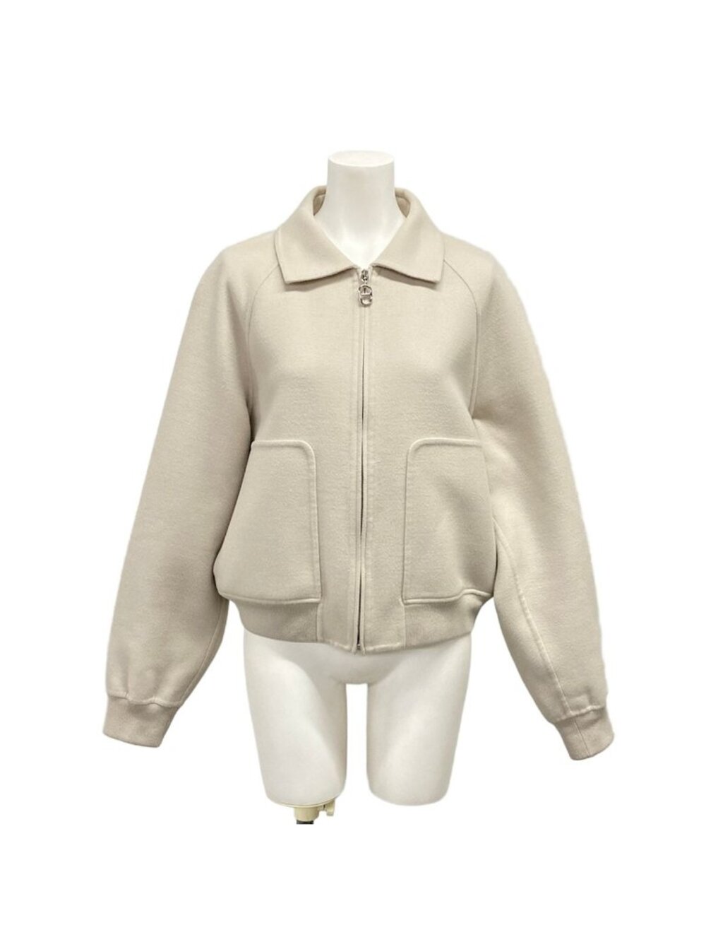 Hermes Jacket M Beige Chaine D'ancre Zip